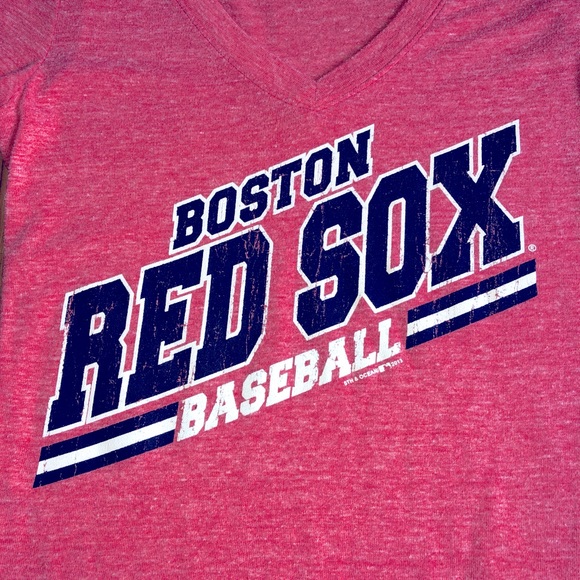 Boston Red Sox Baseball T Shirt Pink XS Women’s - Picture 3 of 15